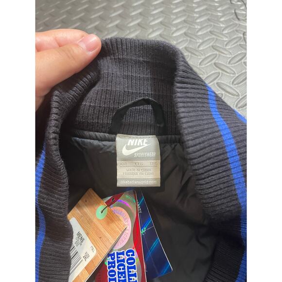 Duke University basketball Destroyer Jacket Satin Black Blue Devils Varsity XXL - Picture 8 of 10